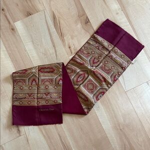 Christian Dior Paisley Print Scarf